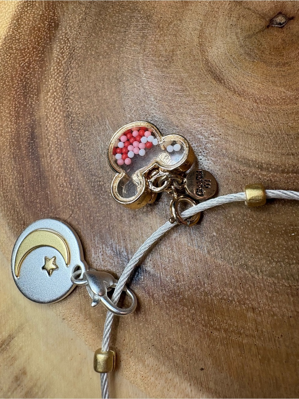 Vintage Silver Charm Bracelet with Red Accent Minnie Charm♥️ - Picture 7 of 12